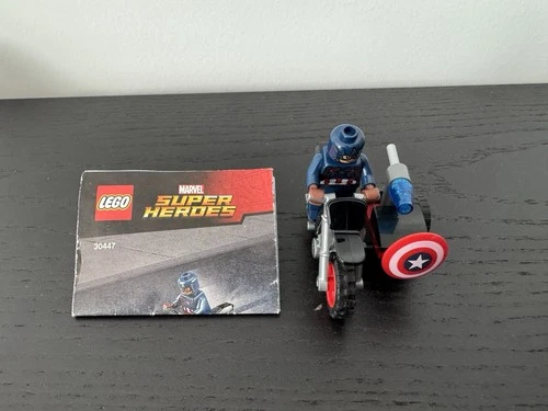 LEGO Marvel Set #30447 Captain America’s Motorcycle - Complete W/ Instructions