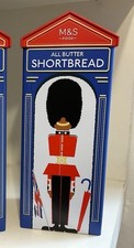 M&S Marks And Spencer All Butter Shortbread Tin And Biscuits Guard NEW
