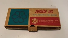 VINTAGE VITANTONIO Rosette IRON Set MOLD #189 - Makes 2 dif Shaped Rosettes 