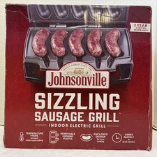 New/Open Damaged Box*Johnsonville Sizzling Sausage Grill*Model BTG-0498