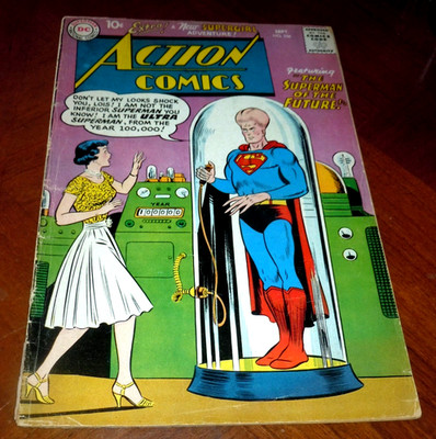 ACTION COMICS #256 (1959)  VG (4.0) cond. ASSASINATION Story,  Early SUPERGIRL