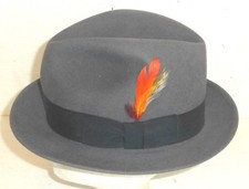 Vintage Bollman Morfelt Quality Fedora Hat 100 Wool Size: Medium PLEASE READ