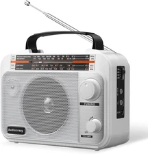 AM/FM/SW1-2 Radio Shortwave Transistor Radio AC or Battery Operated with Best Re