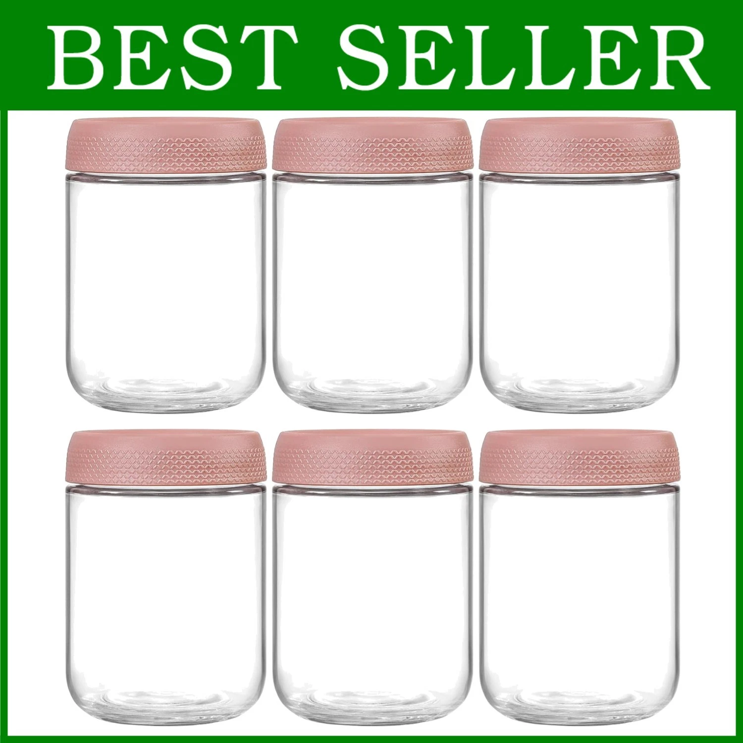 Mason Salad Jars Set - Overnight Oats Containers