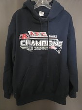 NFL NEW ENGLAND PATRIOTS Sweatshirt Med 2007 AFC CHAMPIONS FOOTBALL