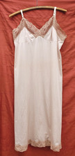 Vintage Vanity Fair USA Slip Champagne Color w/Lace Trim Size 36 TT adjustable