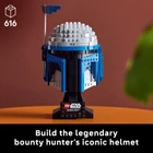 LEGO Star Wars Jango Fett Helmet DIY Model Kit 616 Pieces Multicolor 75408