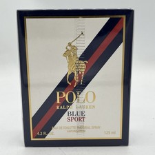 Polo Ralph Lauren Blue Sport 4.2 oz 125 Ml EDT New Sealed Authentic 2016 Formula