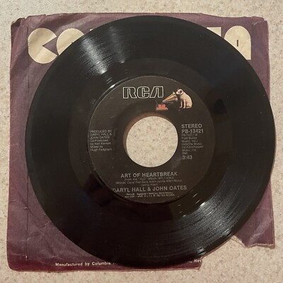 Daryl Hall & John Oates - One On One/Art Of Heartbreak 45 RPM 7" Record ...
