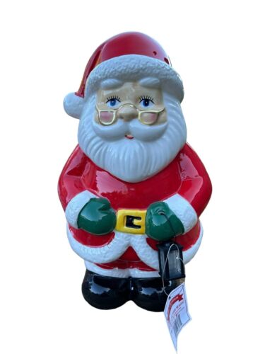 Mr Christmas Follow The Magic Light Up Santa With Lantern 12" Tested