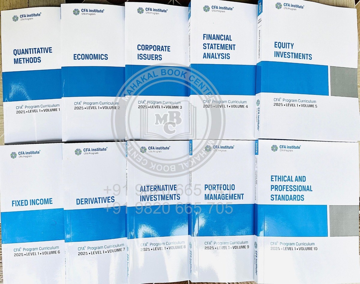 2025 CFA Program Curriculum Level 1 Box Set Volume 1-10 (Hard 