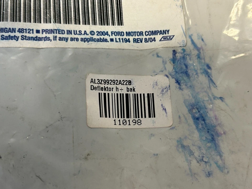 Deflector inferior lado pasajero derecho repuestos originales Ford F-150 AL3Z-99292A22-B Foto 3 de 4