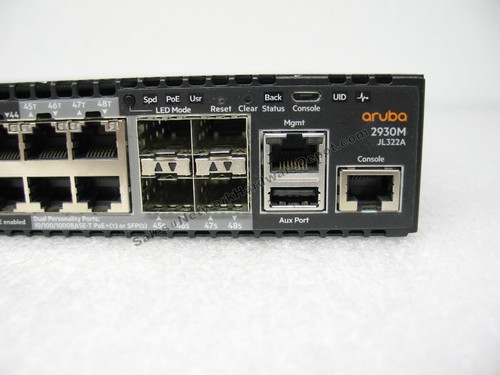 HP Aruba JL322A 2930M 48G Przełącznik PoE+ z AC PWR + JL325A *1 rok gwarancji* - Zdjęcie 2 z 3