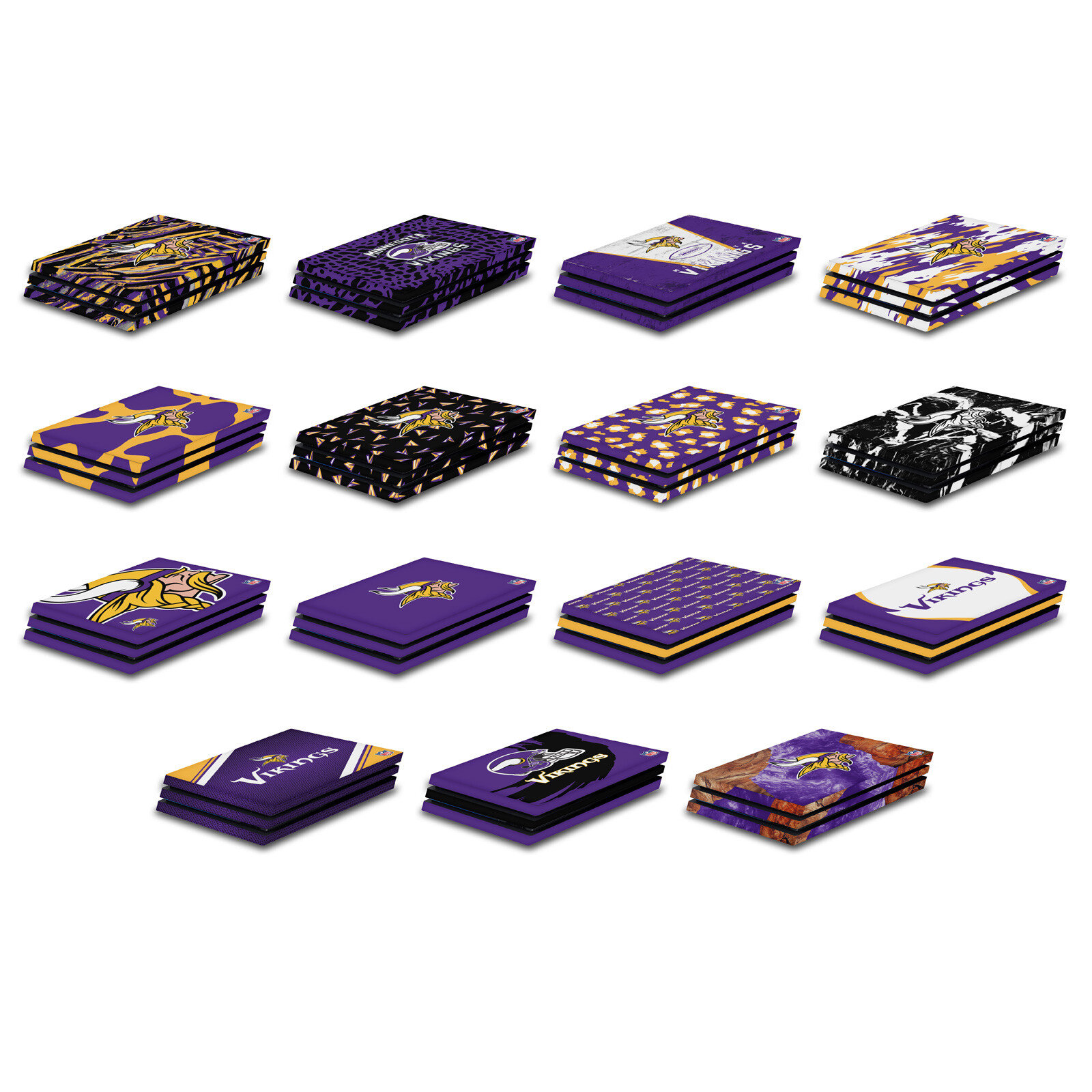 OFFICIAL NFL MINNESOTA VIKINGS VINYL STICKER SKIN DECAL FOR SONY PS4 PRO CONSOLE