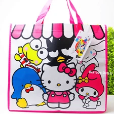 Sanrio Hello  Kitty Reuseable Shopping Tote Beach Bag Friends My Melody Kerropi