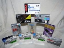 Lot of 10 TDK Conica RadioShack Maxell RCA Video8 HI8 Digital8 8mm Cassettes