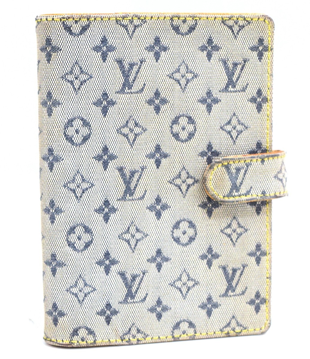 Auth Louis Vuitton Agenda PM Day Planner Cover Monogram Mini