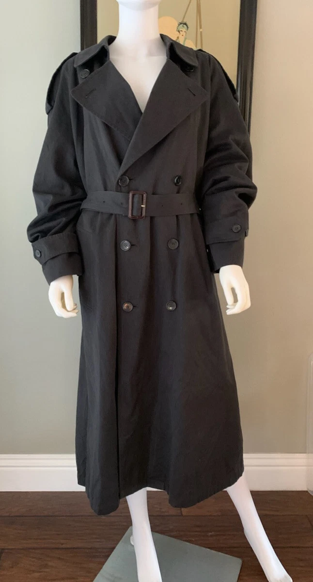 Christian Dior Trench Over Coat With Lining And Belt. Vintage 80’s. Size 42R