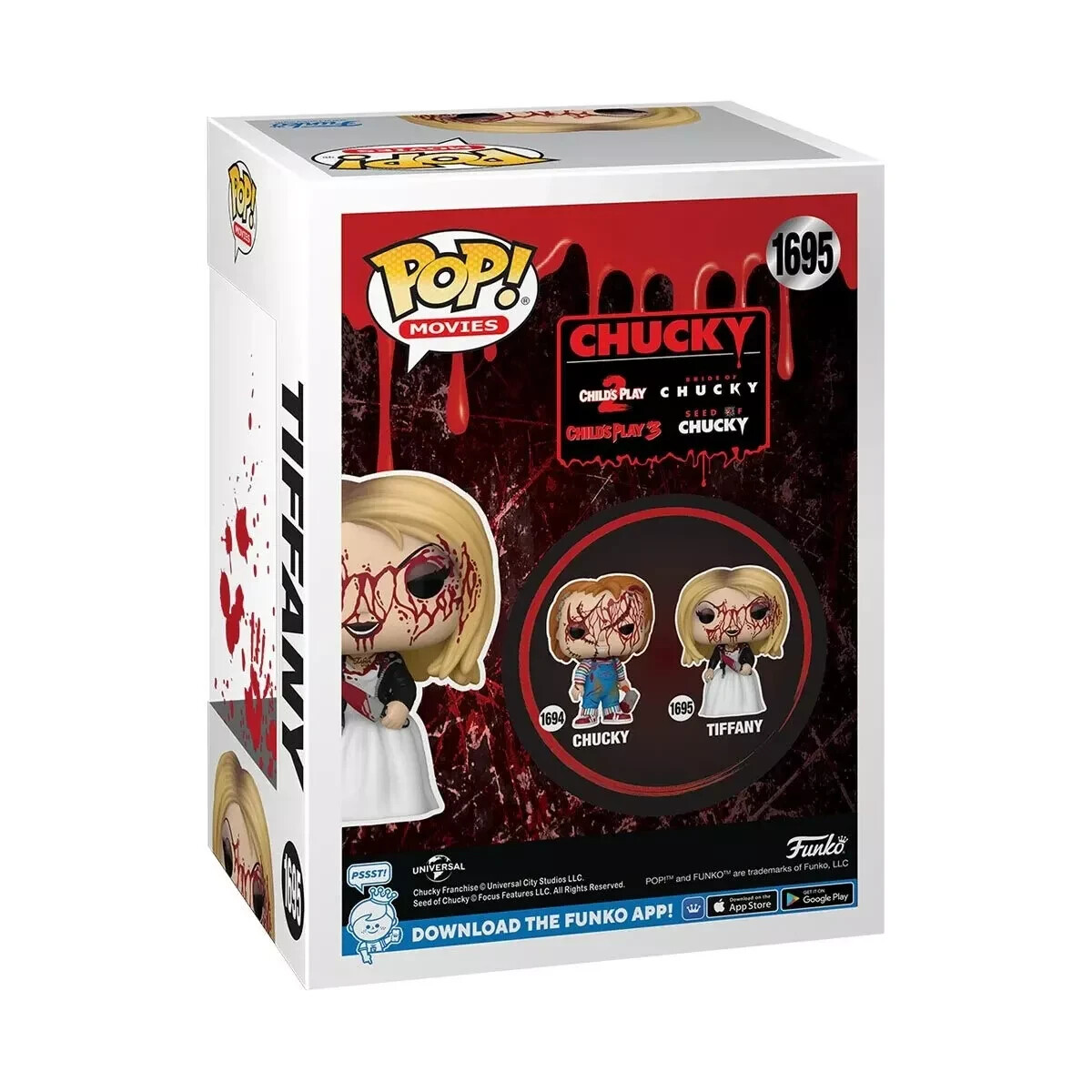 Funko Pop! Bride of Chucky - Bloody Chucky #1694 & Tiffany Funko Pop! Bride of Chucky - Bloody Chucky #1694 & Tiffany