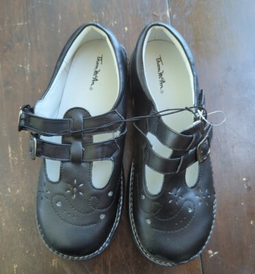 Thom McAn Basic Editions Youth Abbey Black Mary Jane School Uniform Shoes 3