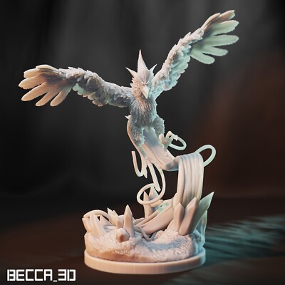 Arktos - Pokemon/Kaijumon - bemalbare 3D Fan Art Figur - Articuno