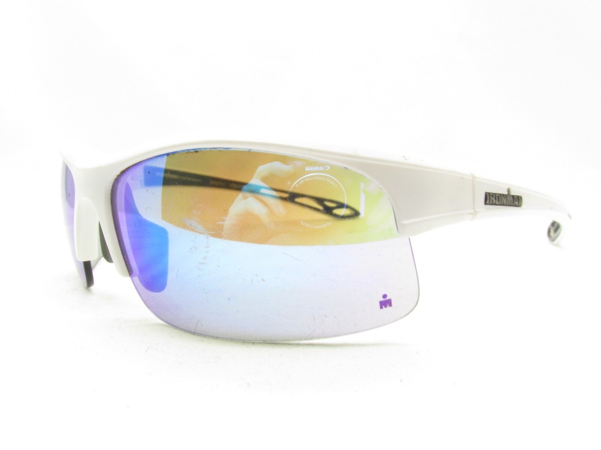 IRONMAN TRIBUTE FOSTER GRANT SR0721 WHITE HALF RIM SUNGLASSES 65