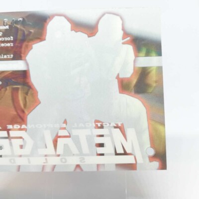 090 Genome soldier Metal Gear Solid Trading card Plastic Back