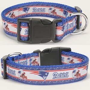 new england patriots dog collars