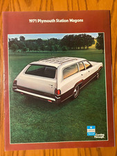 1971 Plymouth Station Wagons Sales Brochure - Satellite & Fury - 14 pages - Nice