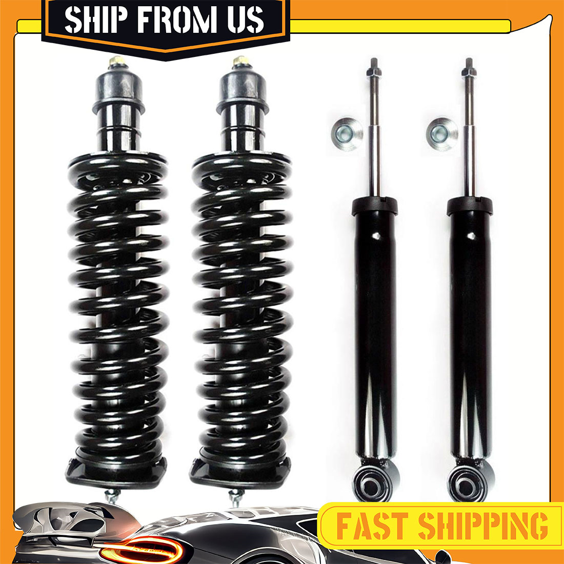 For 1998-2003 Mercedes ML320 FCS Complete Loaded Rear Struts & Front ...