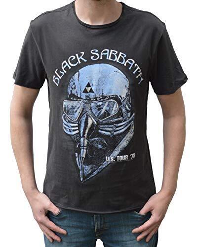 Amplified Black Sabbath '78 Tour Blue Print Crew Neck T-Shirt S - Foto 1 di 4