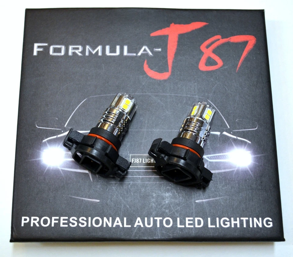 LED 20W PS24W 5202 H16 6000K White Two Bulbs Fog Light Replace Upgrade EO Stock - Image 2 of 4