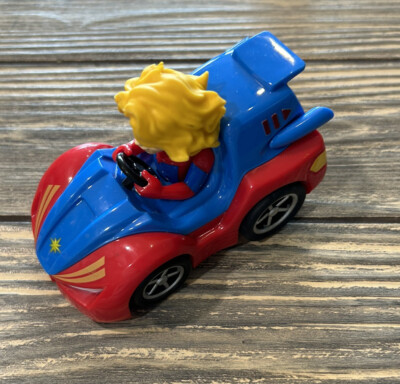 Marvel 2019 Jam s Toy Racing Car Collectible Blue Red Captain Marvel Figure