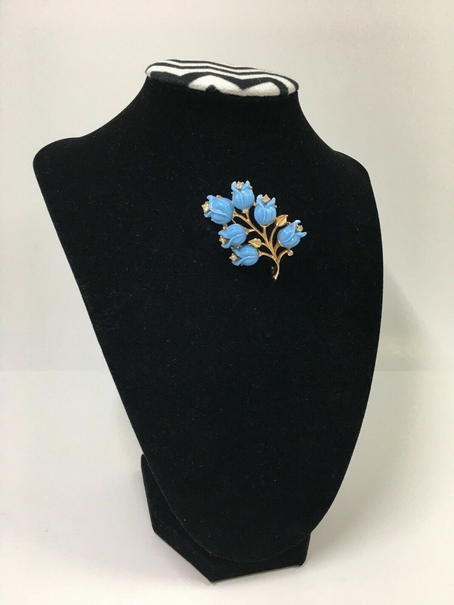 Broche Vintage En Celluloïd Plastique Motif Fleur De Lys De Pâques - Milieu De Siècle - Occasion