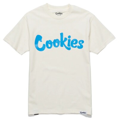 NWT Cookies SF Original Logo T Shirt Cream w/ Cookies Blue | eBay