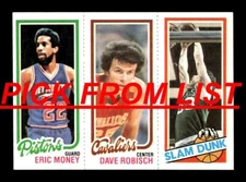 1980-81 Topps Basketball EX/EX-MT Pick From List All PICTURED k7 k4 s9 s1
