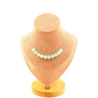Halskette 10 Perlen Angelite 8 Mm. Kette Aus Edelstahl Halskette Damen, Hom