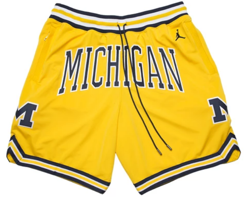 michigan wolverine shorts with pockets