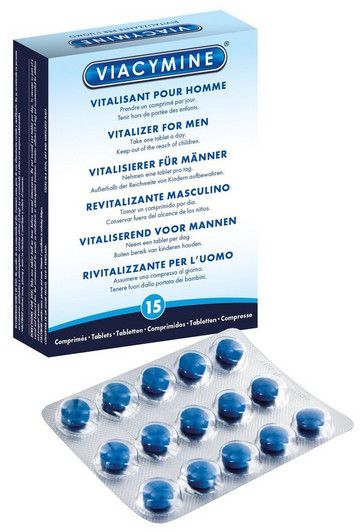Viacymine afrodisíaco masculino natural 15 pastillas