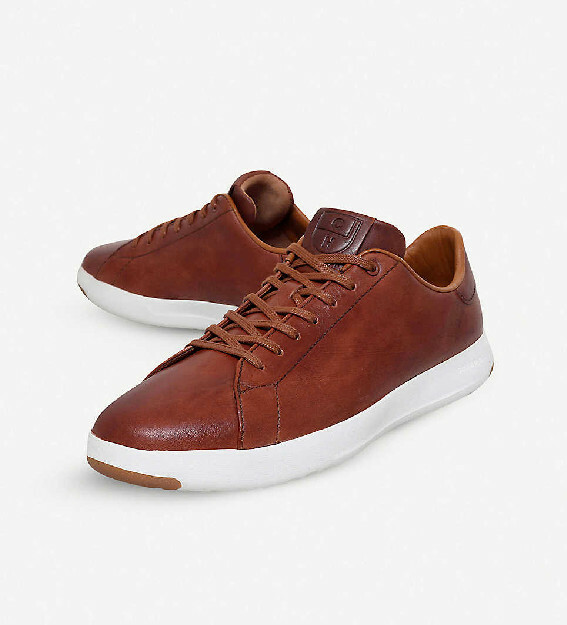 cole haan leather tennis shoes