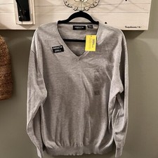 NEW Men's Claiborne Performance Thermolite Long Sleeve Sweater Grey XXl