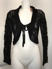 Luna Di Seta Black Mohair Shrug Soft Feel Slip on over shoulders RRP £112 Cardi