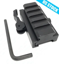 Quick Release .5" Low Profile Riser QR Block Mount for Picatinny / Weaver Rail