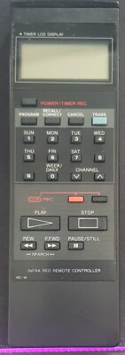 Fernbedienung Infra Red Remote Controller RC-W | schwarz alt |  gereinigt TOP 