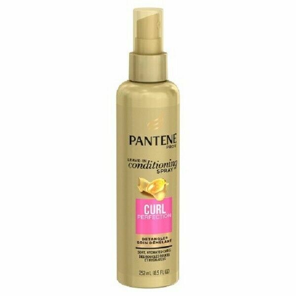 5 Pantene Curl Perfection Detangler Leave in Conditioning Spray 8.5 FL