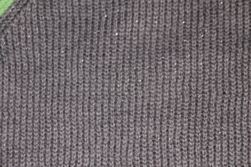 Girls JUSTICE Sweater Dog Green Gray Critter Sequin Metallic Bling Size 5 or 14 - Picture 9 of 16
