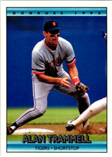 1992 Donruss Baseball Card #164 Alan Trammell