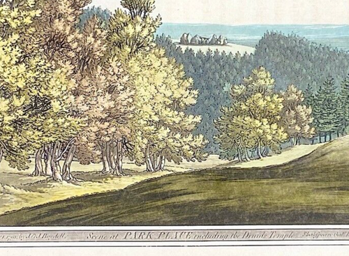Park Place Druids Temple Remenham original aquatint Farington Stadler 1793 - Picture 5 of 6