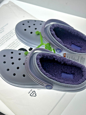 Crocs 207010-5AN Classic Clog Kids Size J6 Dreamscape/Multi Lined Slip On Shoes
