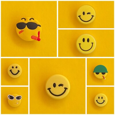Schuhstecker/Shoe Charms/Anstecker/Button für Clogs - LÄCHELNDES GESICHT/SMILE